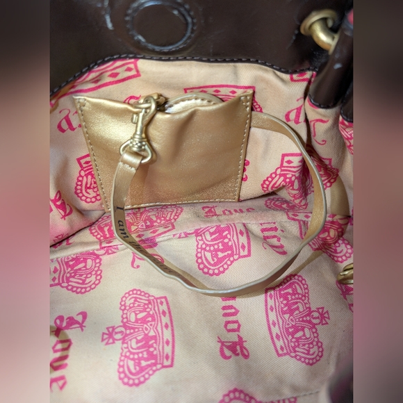 Vintage 2002 Juicy Couture Pink Velour Bag With Keychains Y2K Make Me An Offer ♥ - Picture 15 of 16
